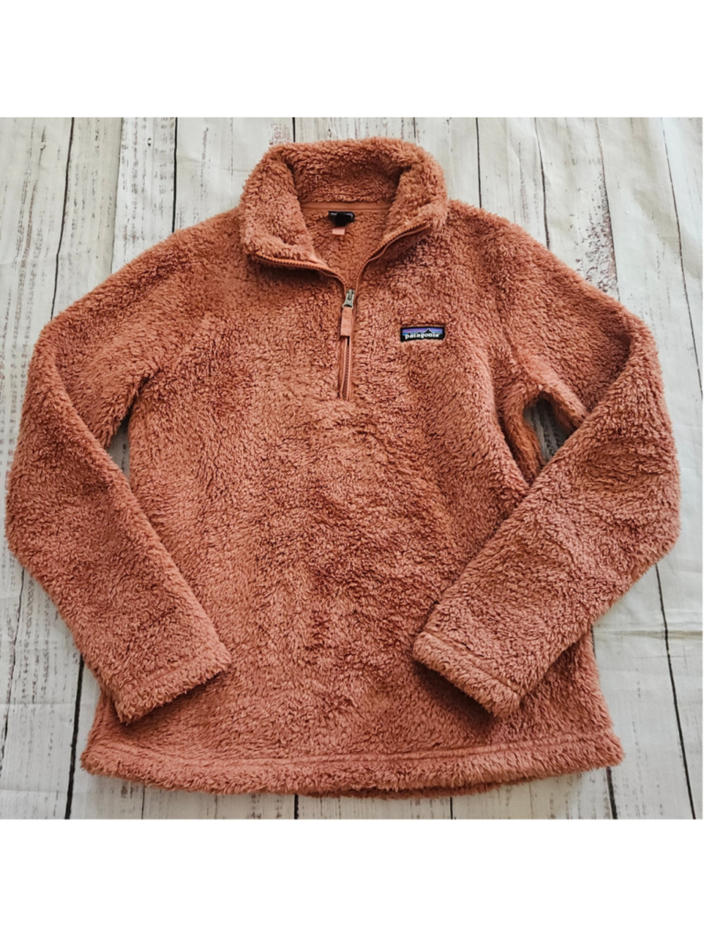 Patagonia Los Gatos Quarter Zip Jacket Brown Womens Small